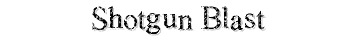Shotgun Blast font